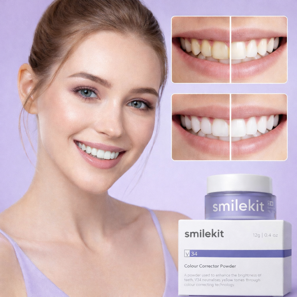 Smilekit V34  Neutraliseert Gele Tanden Direct en Geeft een Zichtbaar Wittere Glimlach in Minuten